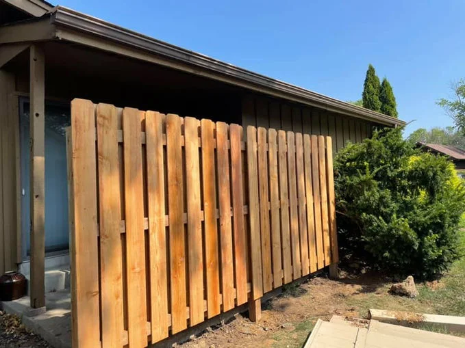 Wooden fence
