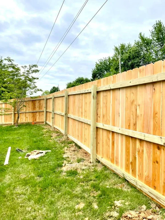 Wooden fence.