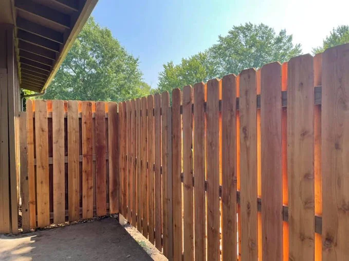 Wood fence